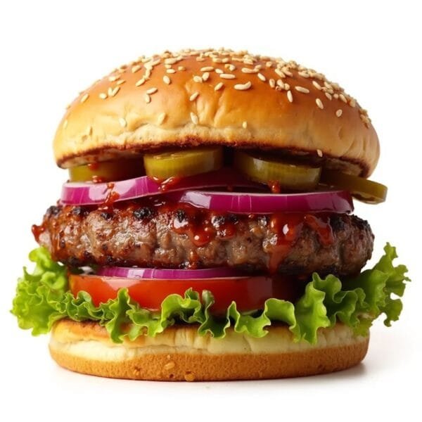 Barbecue Beefburger Menu