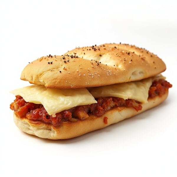 Turks brood met shoarma en kaas