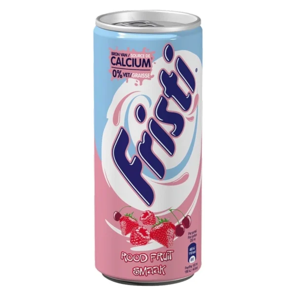 Fristi Yoghurtdrank in blik | Rood Fruit